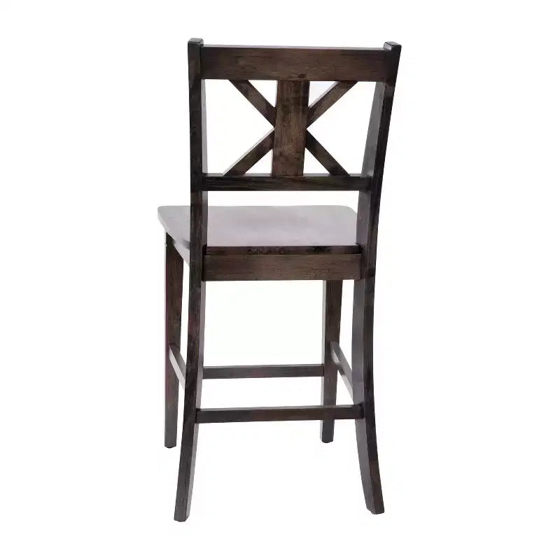 Tabourets de bar en bois massif, style ferme moderne
