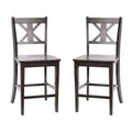Tabourets de bar en bois massif, style ferme moderne