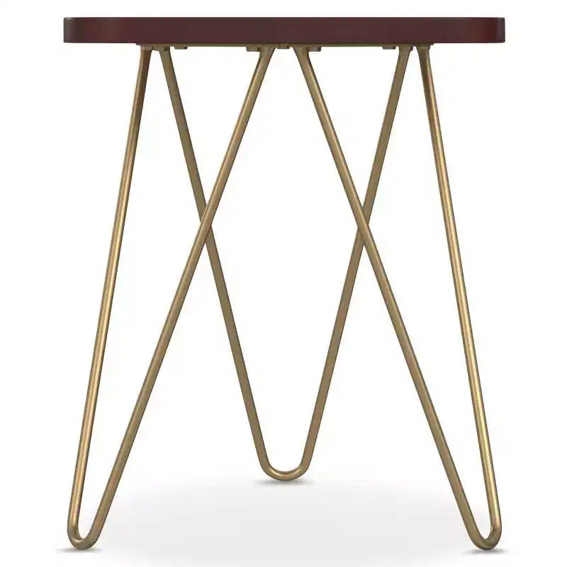 Table d'appoint Tillman en métal et bois